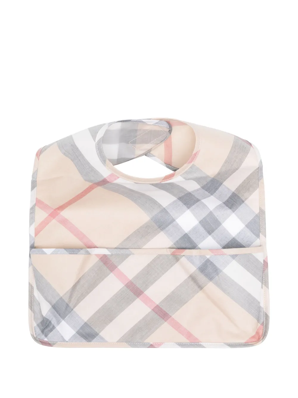 Burberry Check coated bib | Neutrals | Image 1