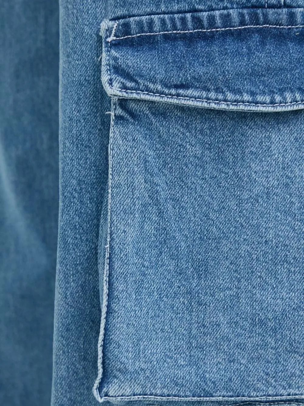 Gestuz Jeans met cargo zak Blauw