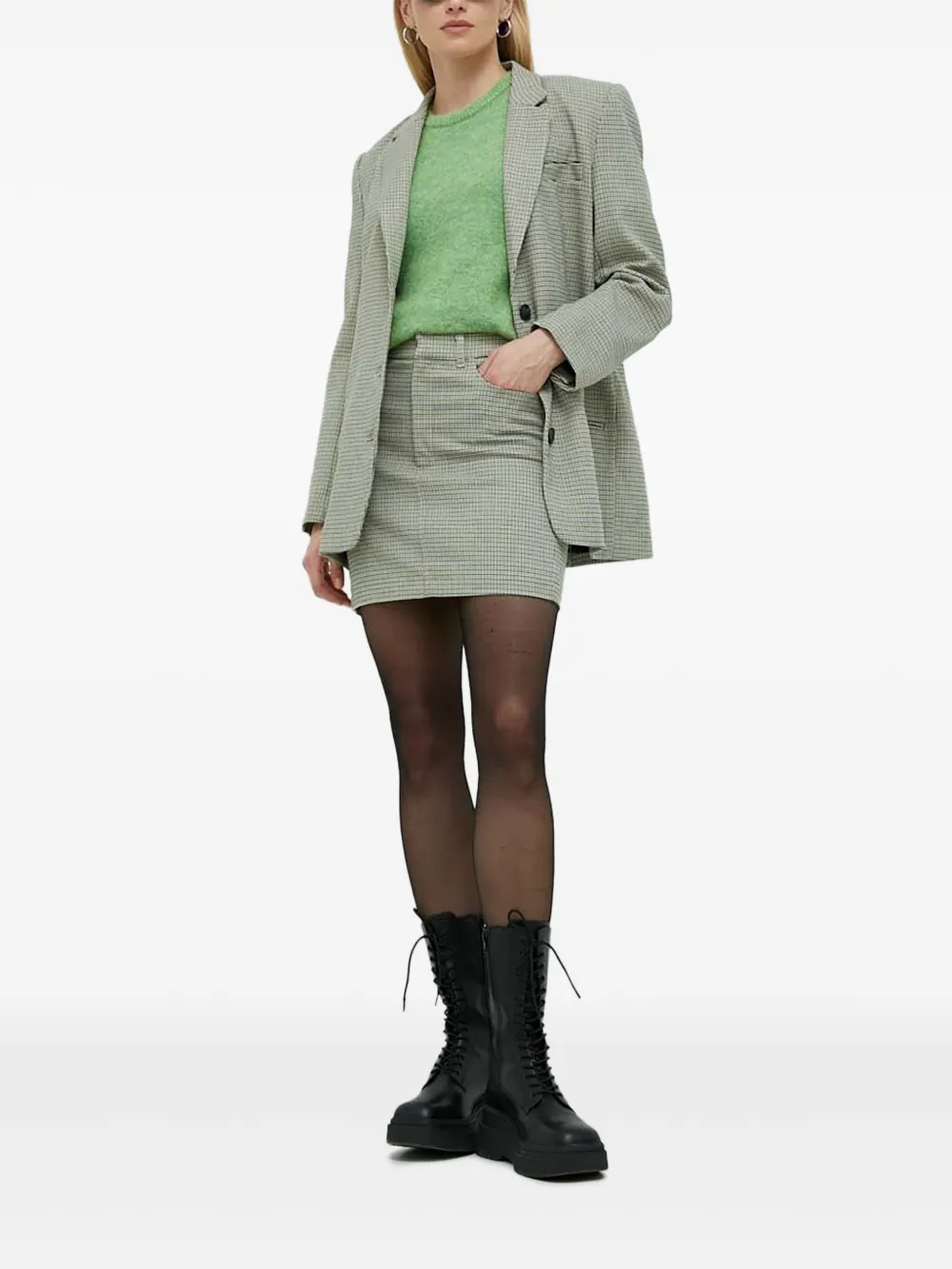 Gestuz Cinnagz Houndstooth Blazer In Multi
