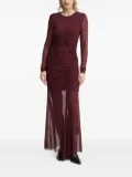 Gestuz mesh-paneled gathered dress