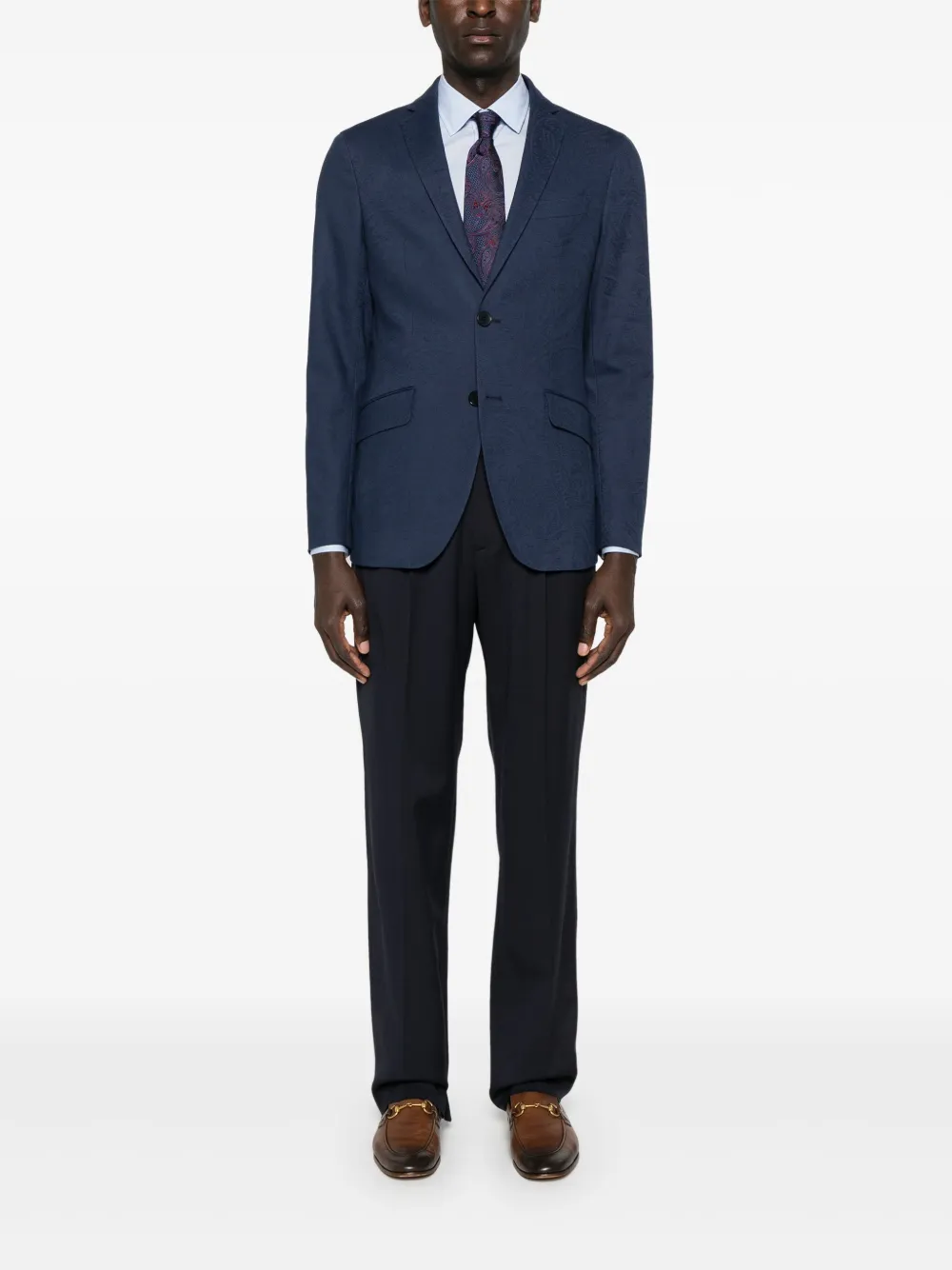 ETRO Overhemd met Pegaso-patroon - Blauw
