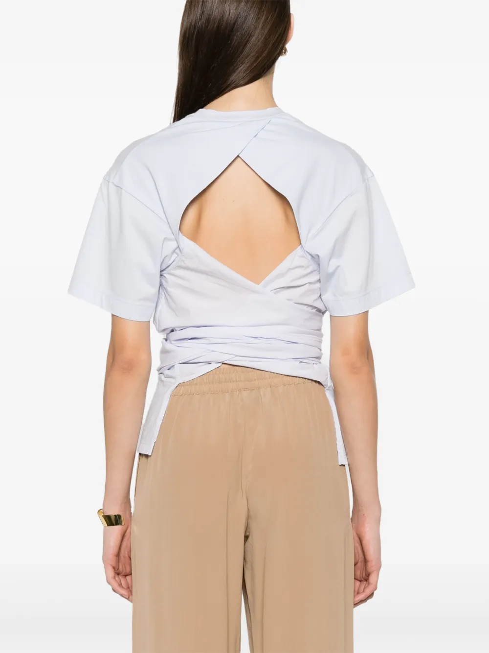 Forte Katoenen T-shirt Blauw