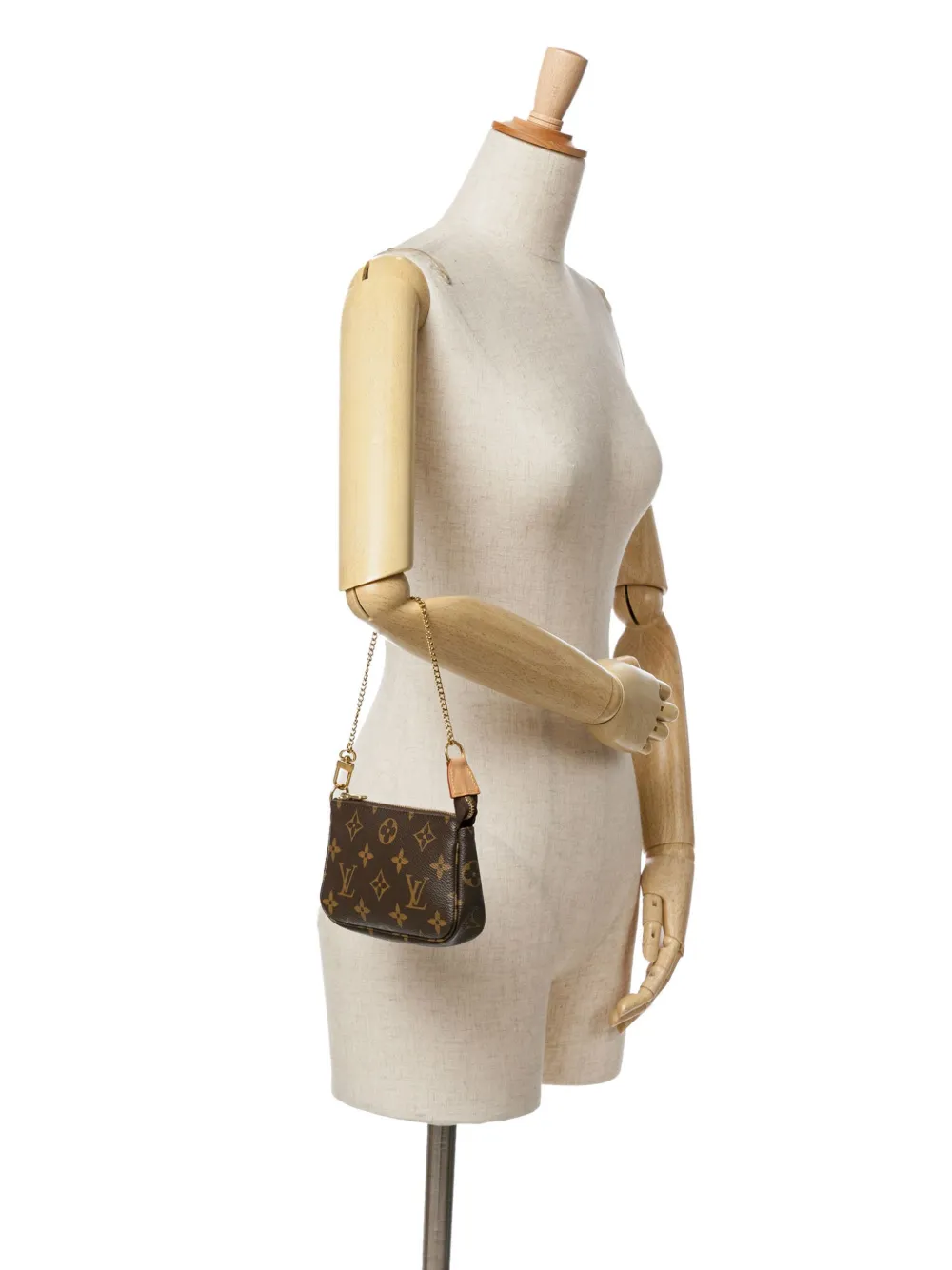 Louis Vuitton Pre-Owned 2021 Monogram Mini Pochette Accessoires handbag - Bruin