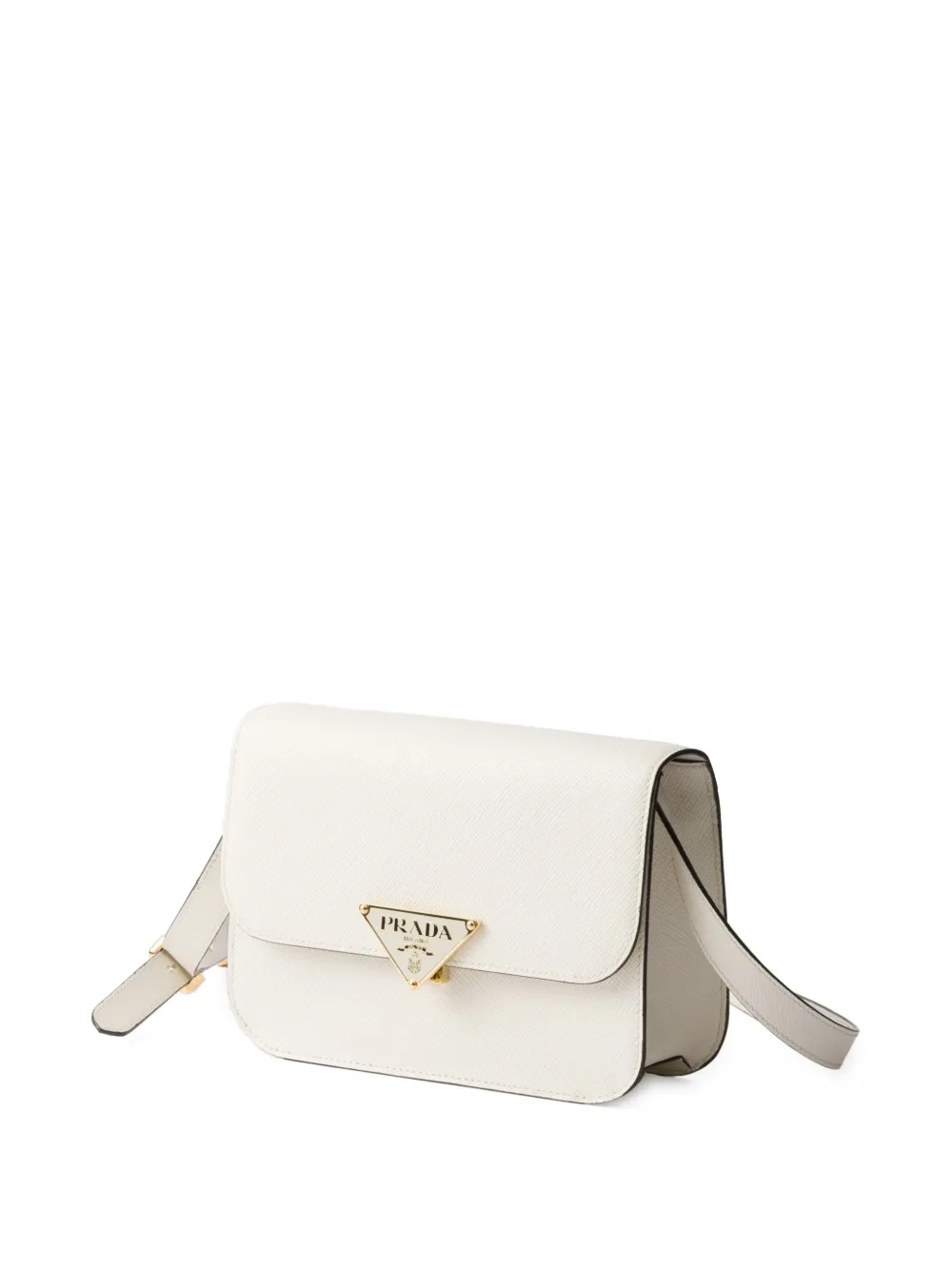 Prada Leren schoudertas Wit