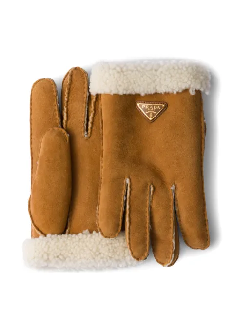 Prada suede gloves