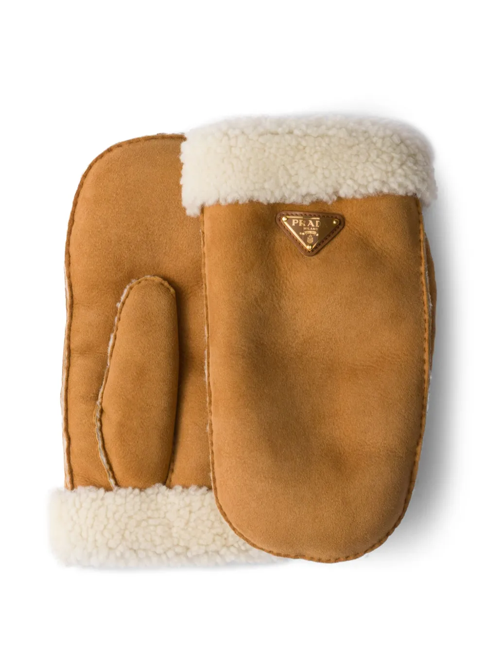 Prada suede mittens | Brown | Image 1