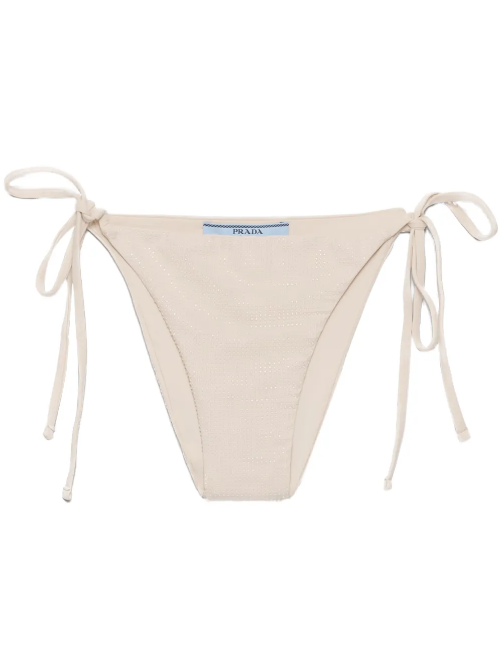 Prada crystal-embellished bikini bottoms | Neutrals | Image 1