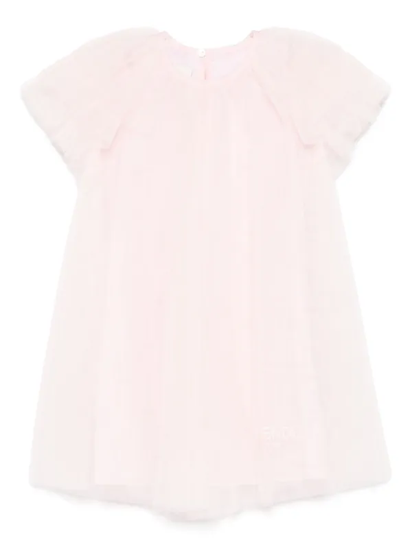 Fendi Kids embroidered-logo Tulle Dress | Pink | FARFETCH ID Fendi Kids embroidered-logo Tulle Dress | Pink | FARFETCH ID