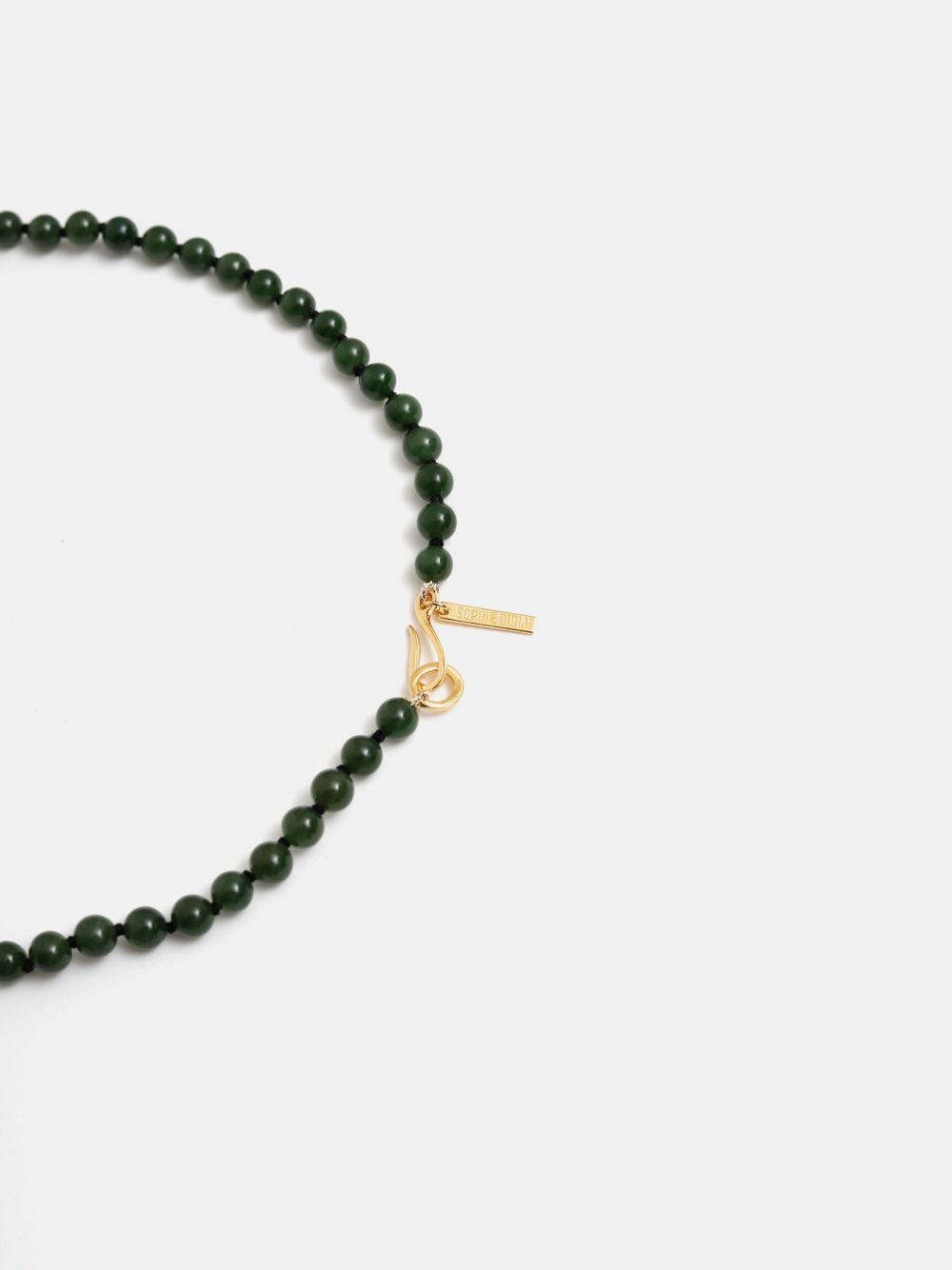 Sophie Buhai 18kt gold vermeil Luna jade necklace - Goud