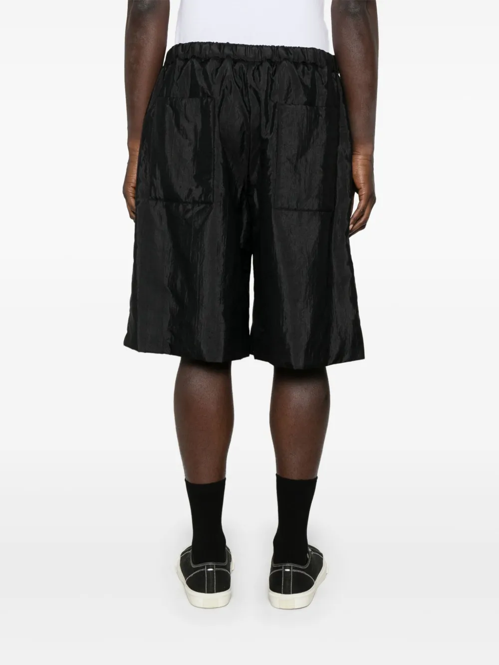 Jil Sander Gewatteerde shorts Zwart