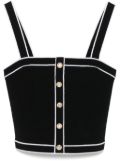 alice + olivia Dandi top - Black