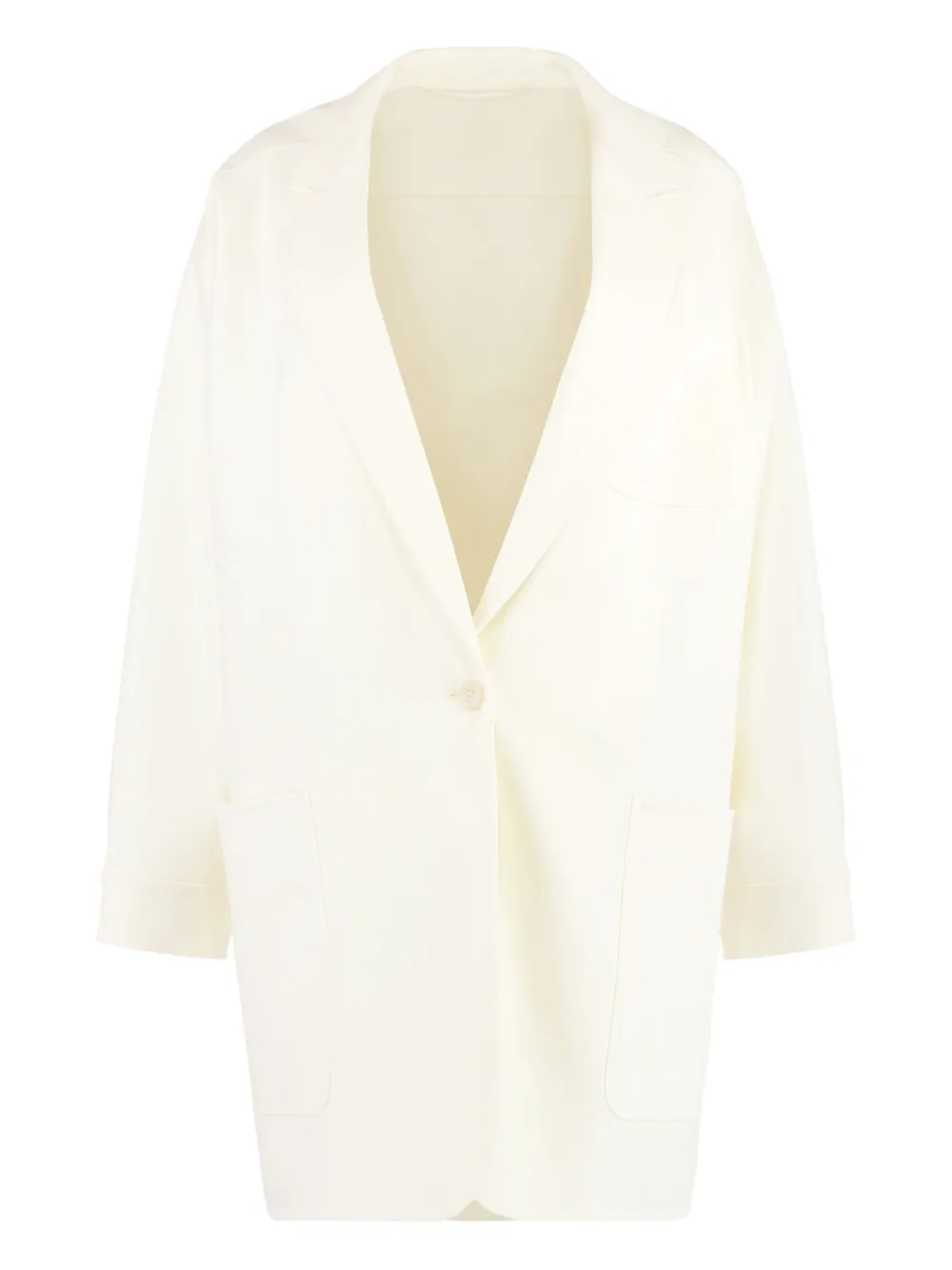 Max Mara Orlaya notched-lapels blazer - BIANCO Max Mara Orlaya notched-lapels blazer - BIANCO