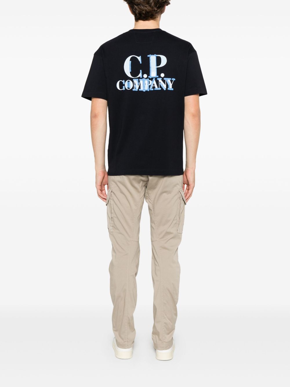 C.P. Company T-shirt met logoprint - Blauw