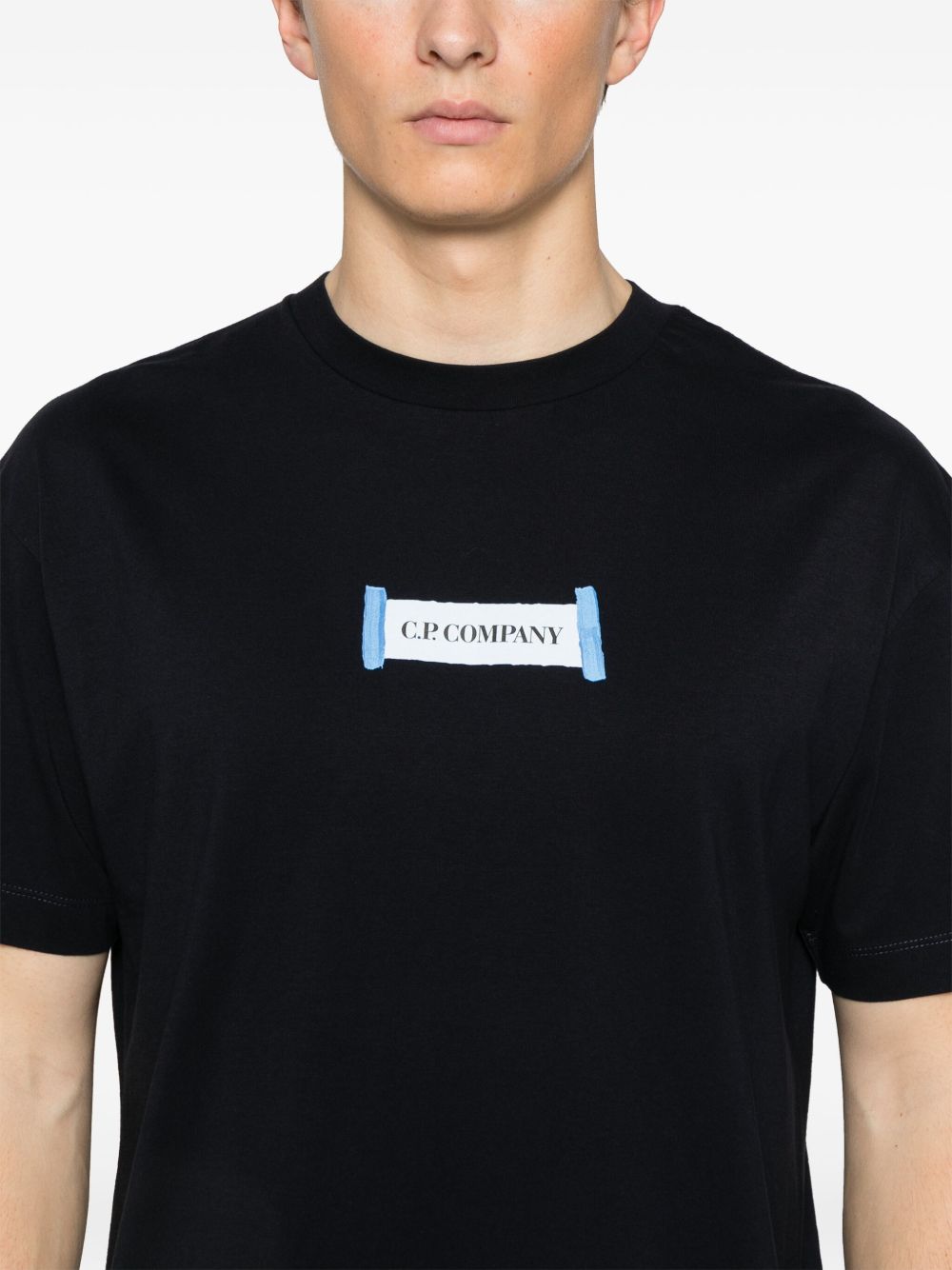 C.P. COMPANY LOGO-PRINT T-SHIRT