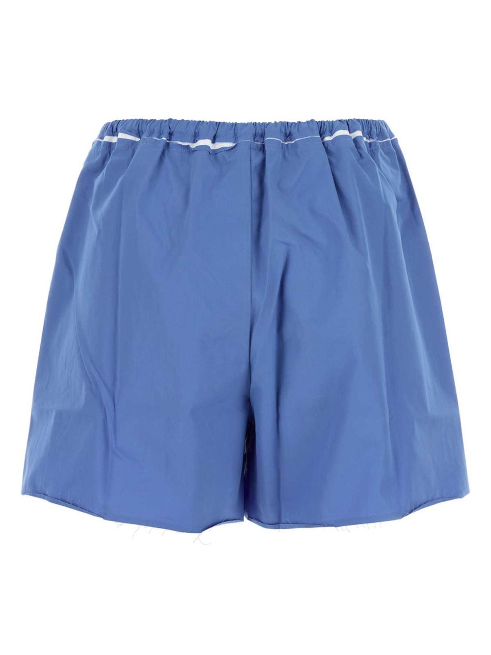 Miu Miu Shorts van popeline - Blauw