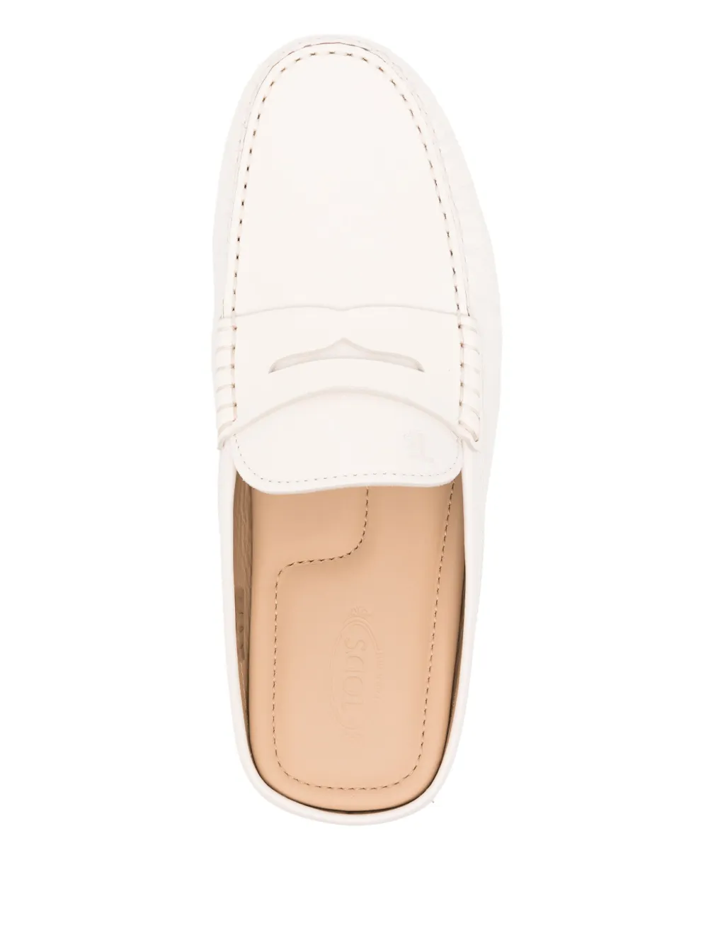 Tod's leather slippers Neutrals