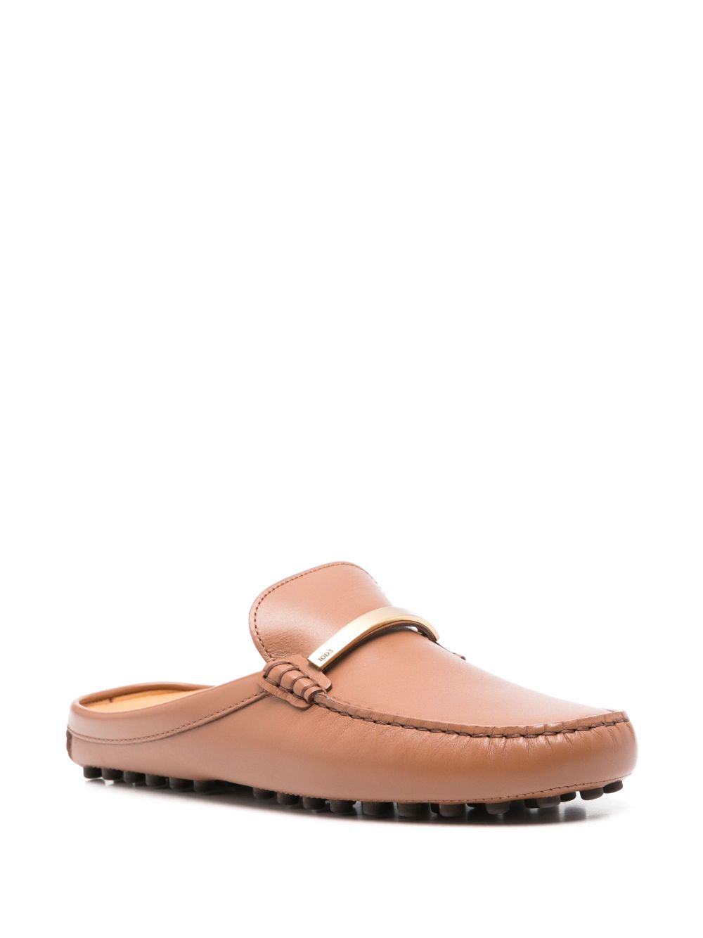 Tod's Leren slippers - Bruin