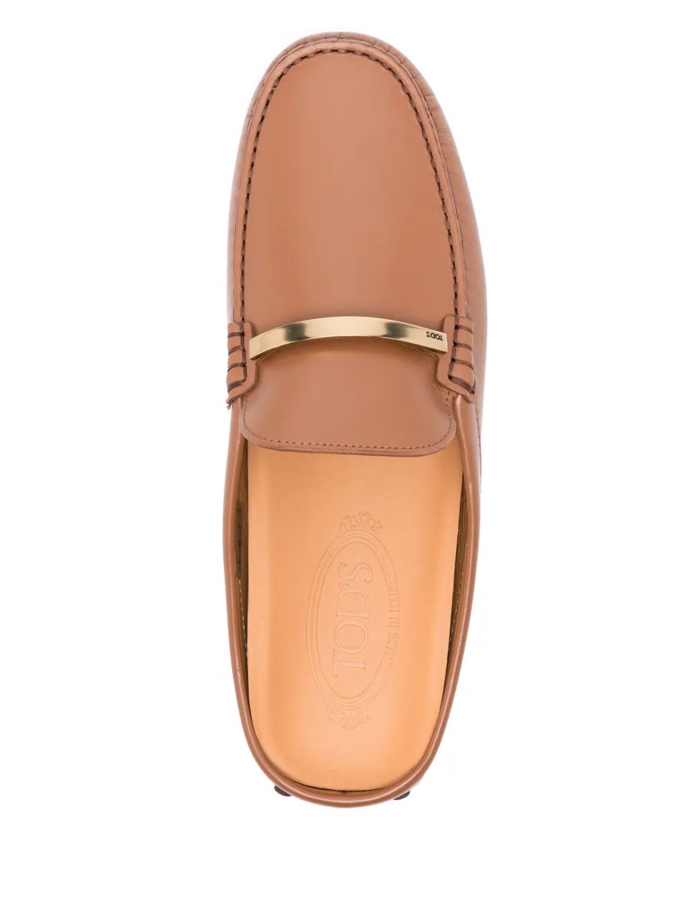 Tod's leather slippers Brown