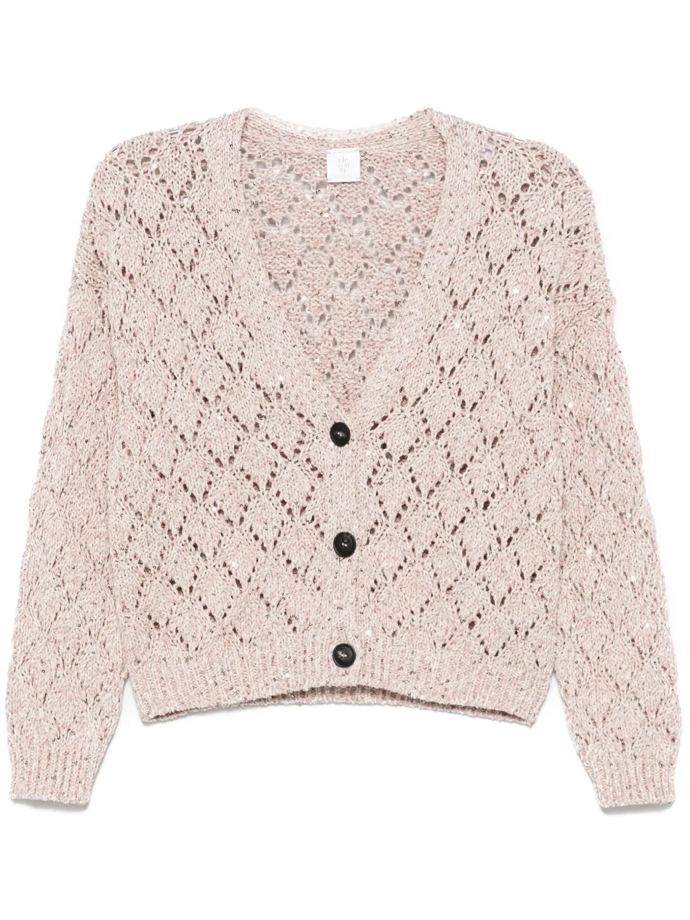 open-knit cardigan