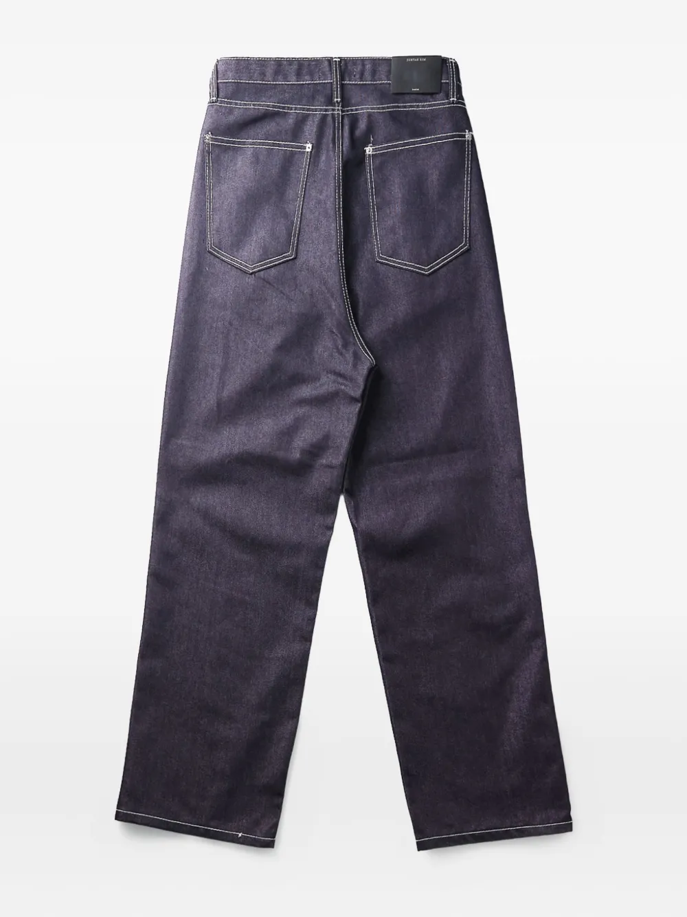 JUNTAE KIM Trompe L'oeil jeans met geplooide voorkant - Blauw