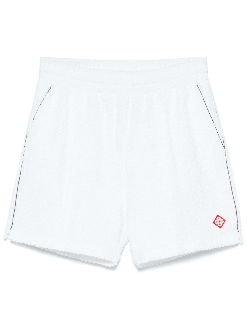 CASABLANCA PANELLED-JACQUARD SHORTS