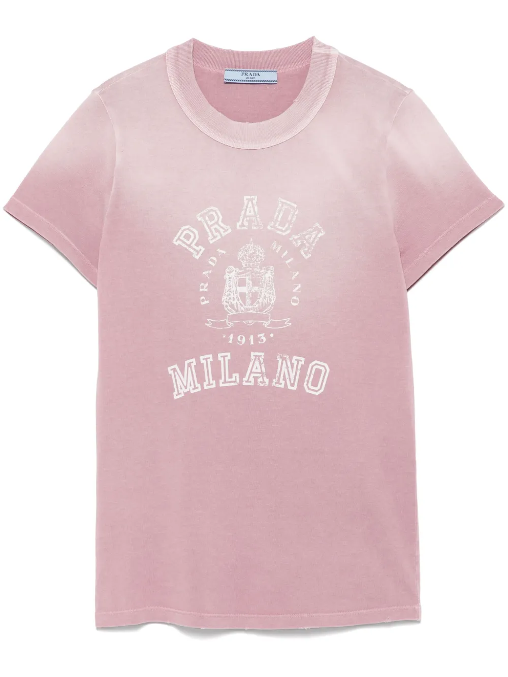 Prada T-shirt met logoprint Paars