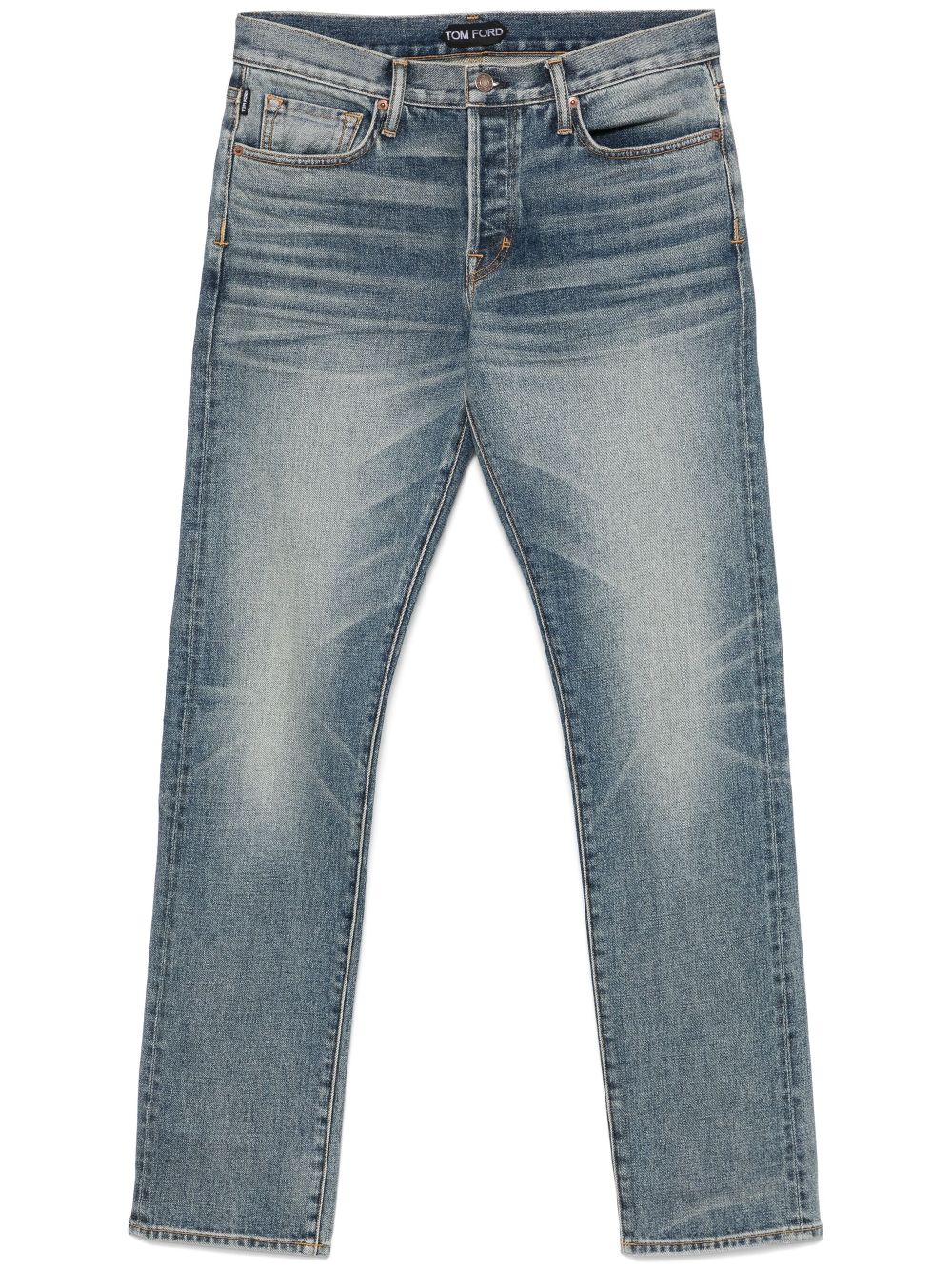 slim-cut jeans