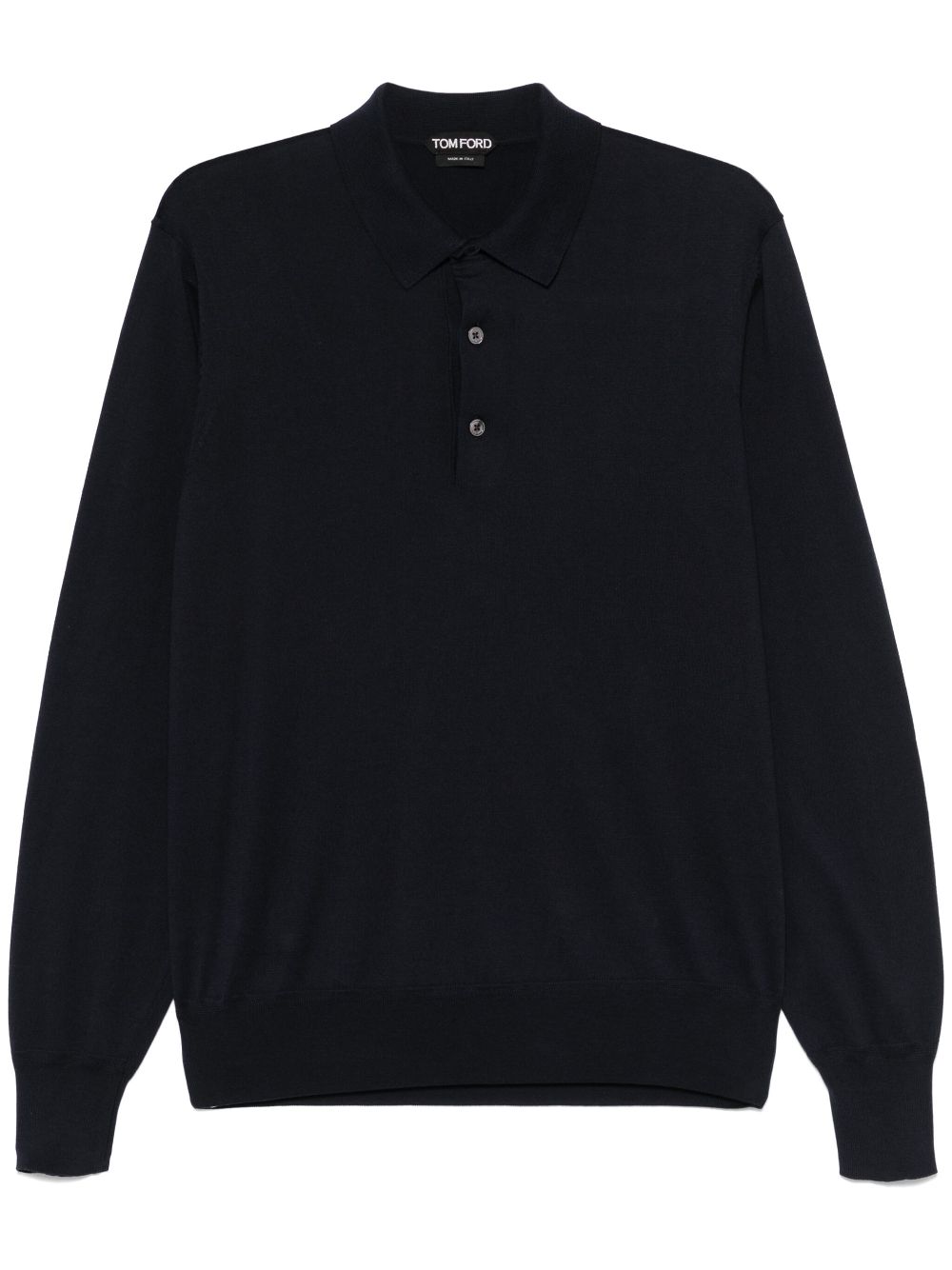 fine-knit polo shirt