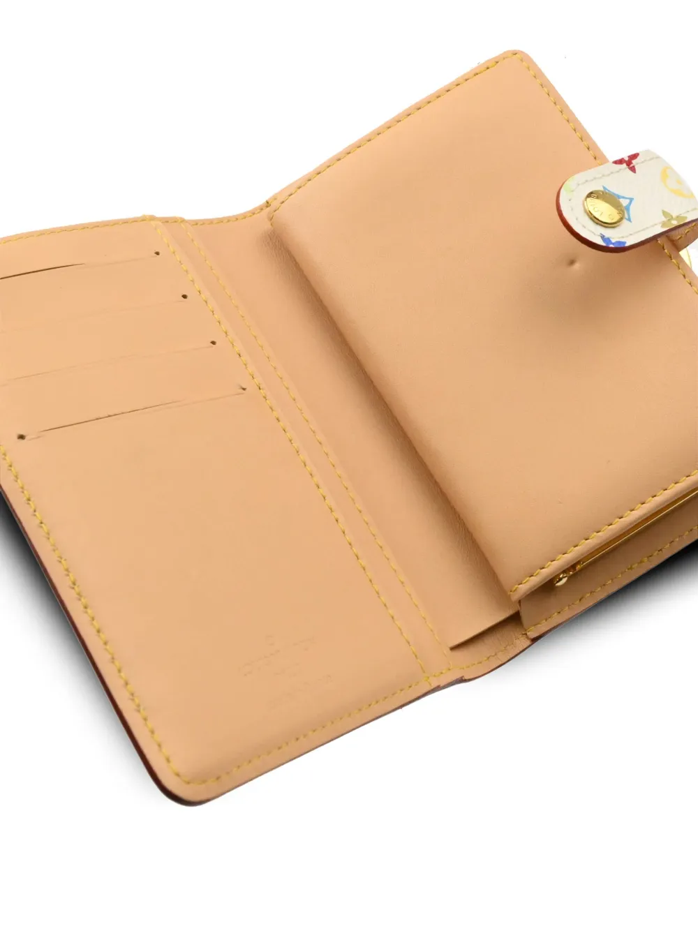 Pre-owned Louis Vuitton X Takashi Murakami 2005 Portefeuille Viennois Wallet In White