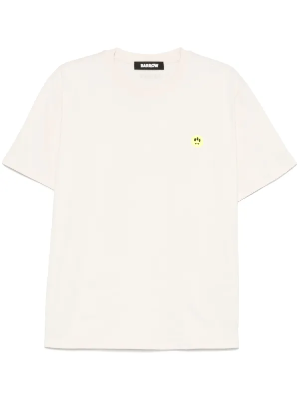シンプル♪【BARROW】t-shirt iconic smile BARROW Iconic Smile T-shirt | Neutrals | FARFETCH BH