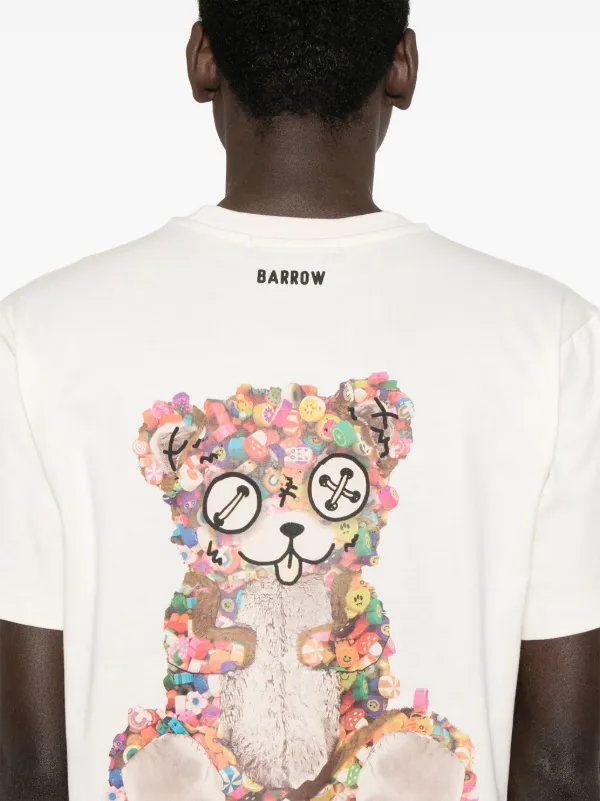 シンプル♪【BARROW】t-shirt iconic smile BARROW Iconic Smile T-shirt | Neutrals | FARFETCH