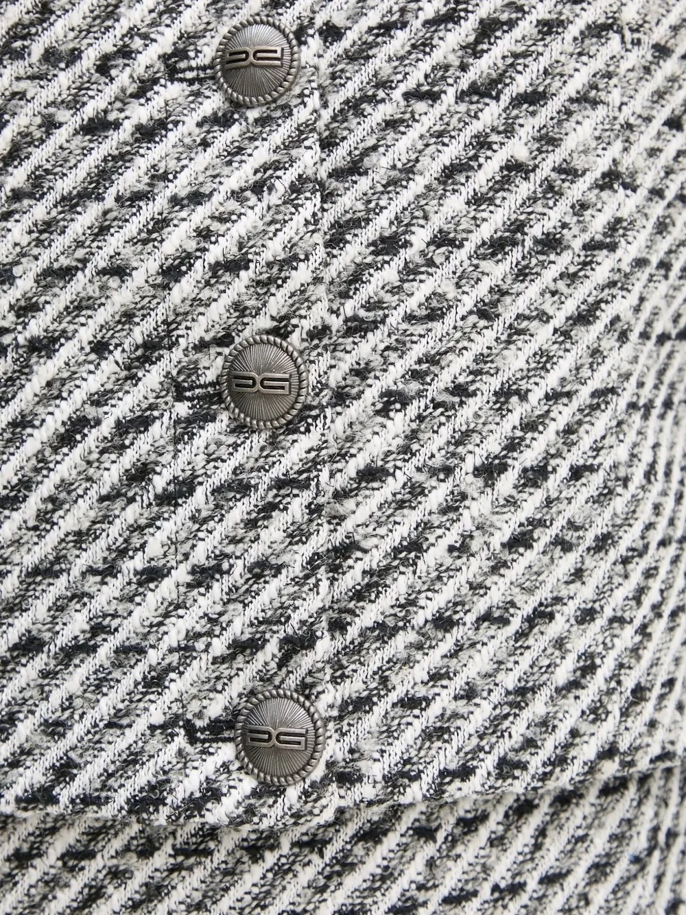 Gestuz Tweed Button-detailed Jacket In Gray