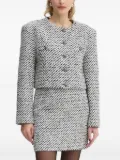 Gestuz tweed button-detailed jacket - White