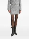 Gestuz tweed A-line mini skirt - White