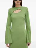 Gestuz cut-out long-sleeve dress - Green