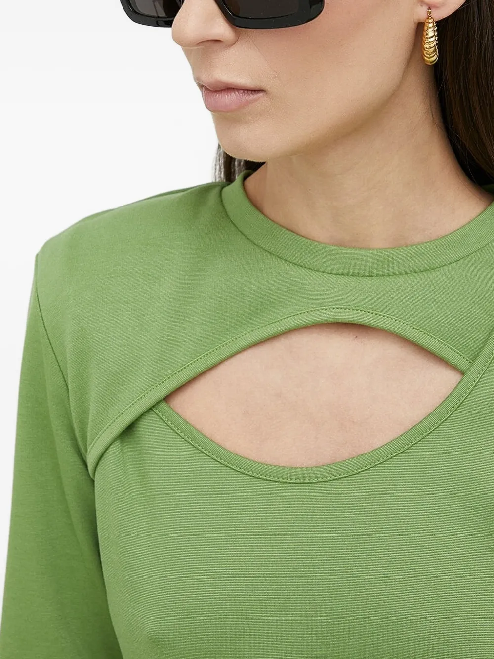 Gestuz Uitgesneden maxi-jurk Groen