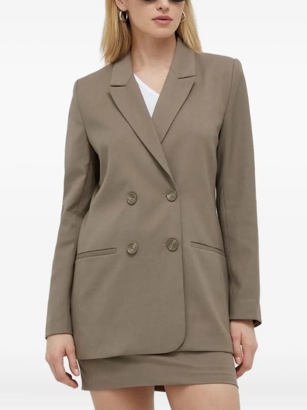 Gestuz double-breasted blazer | Green | Image 1