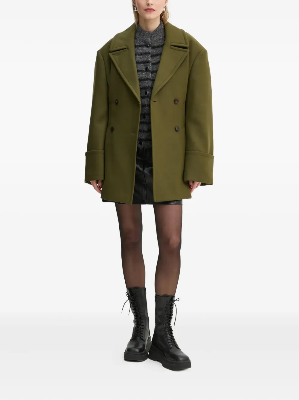 Gestuz Alpha striped button cardigan | Cardigans | Image 2