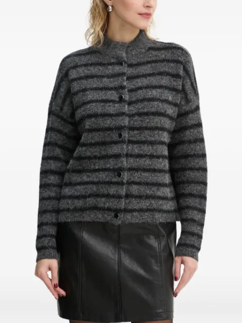 Gestuz Alpha striped button cardigan