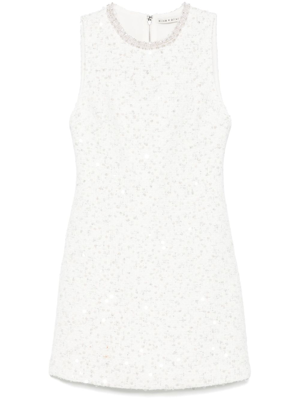 alice + olivia Coley mini dress - White