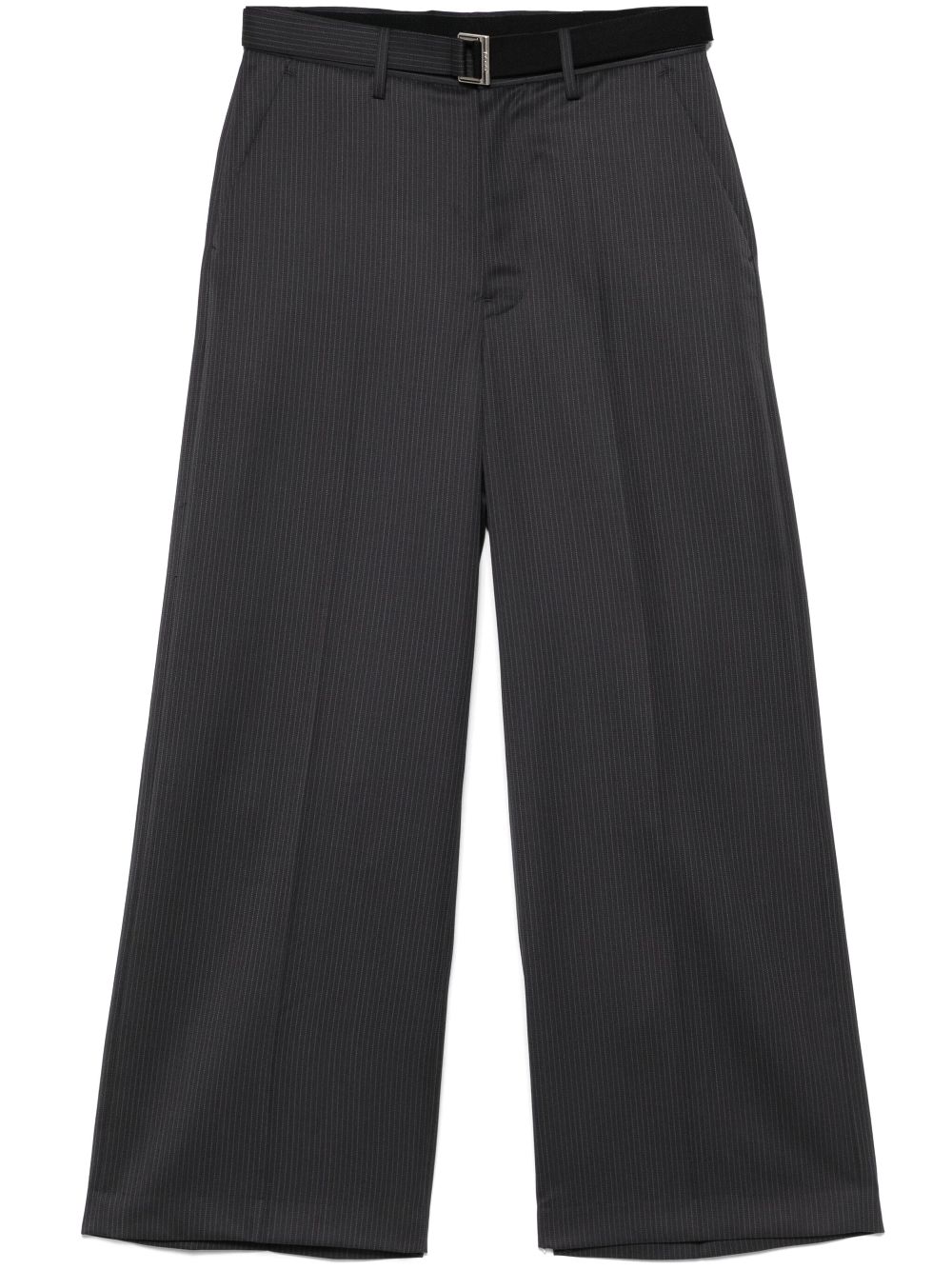 sacai striped trousers - Grey