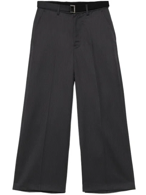 sacai striped trousers