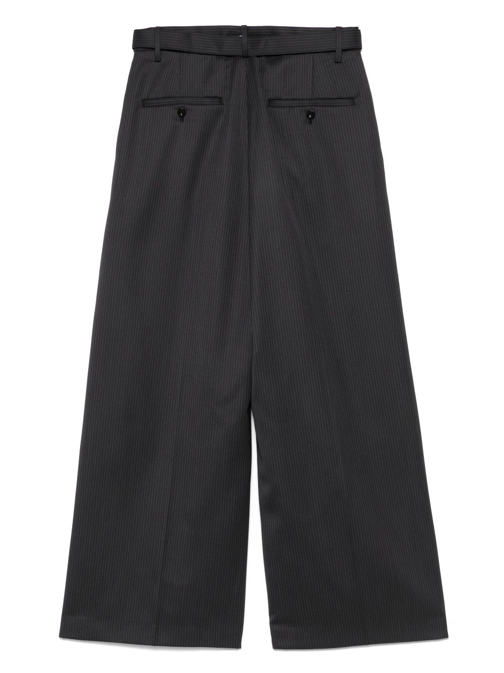 sacai striped trousers - Grey