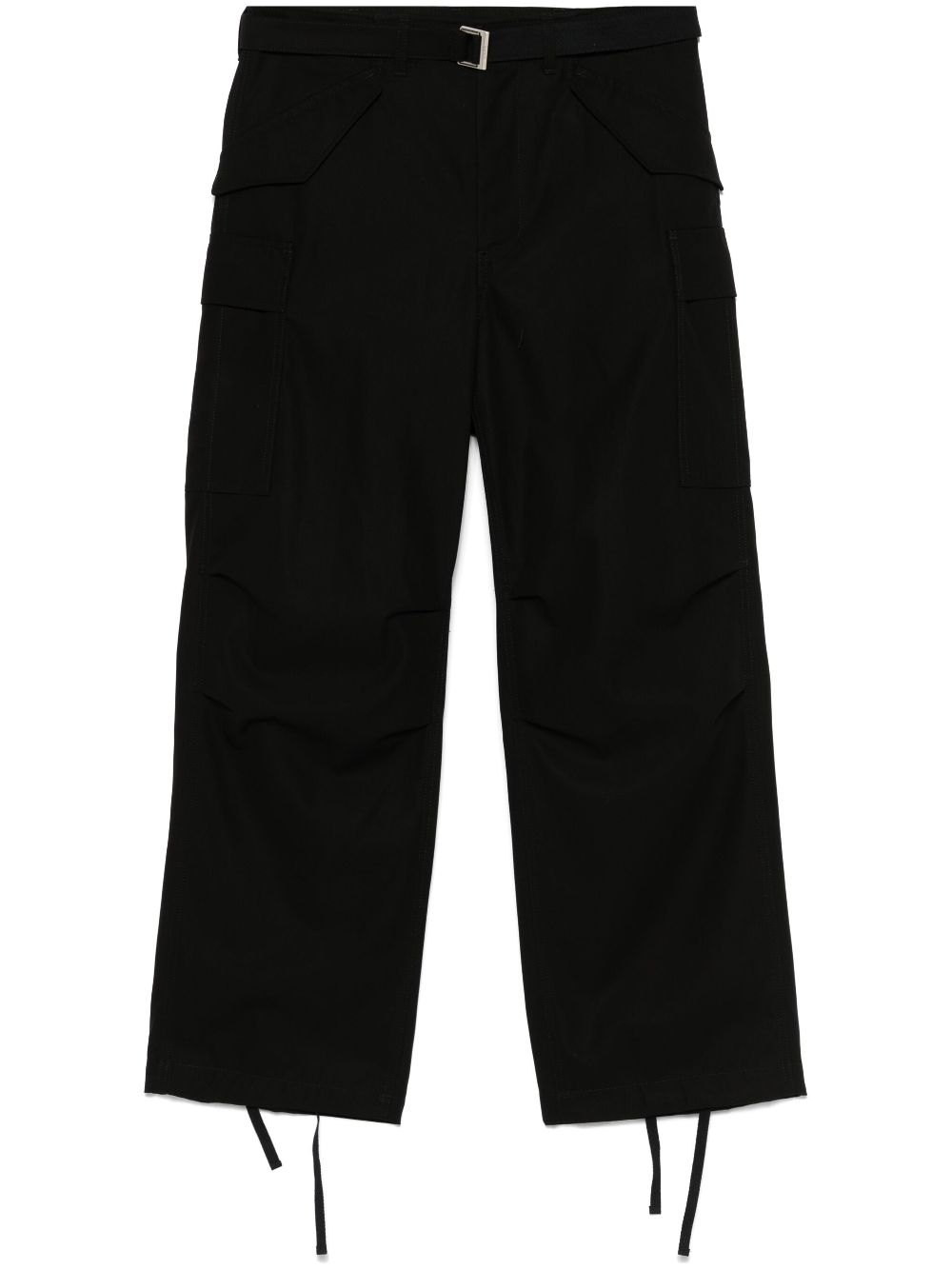 sacai belted cargo pants - Black