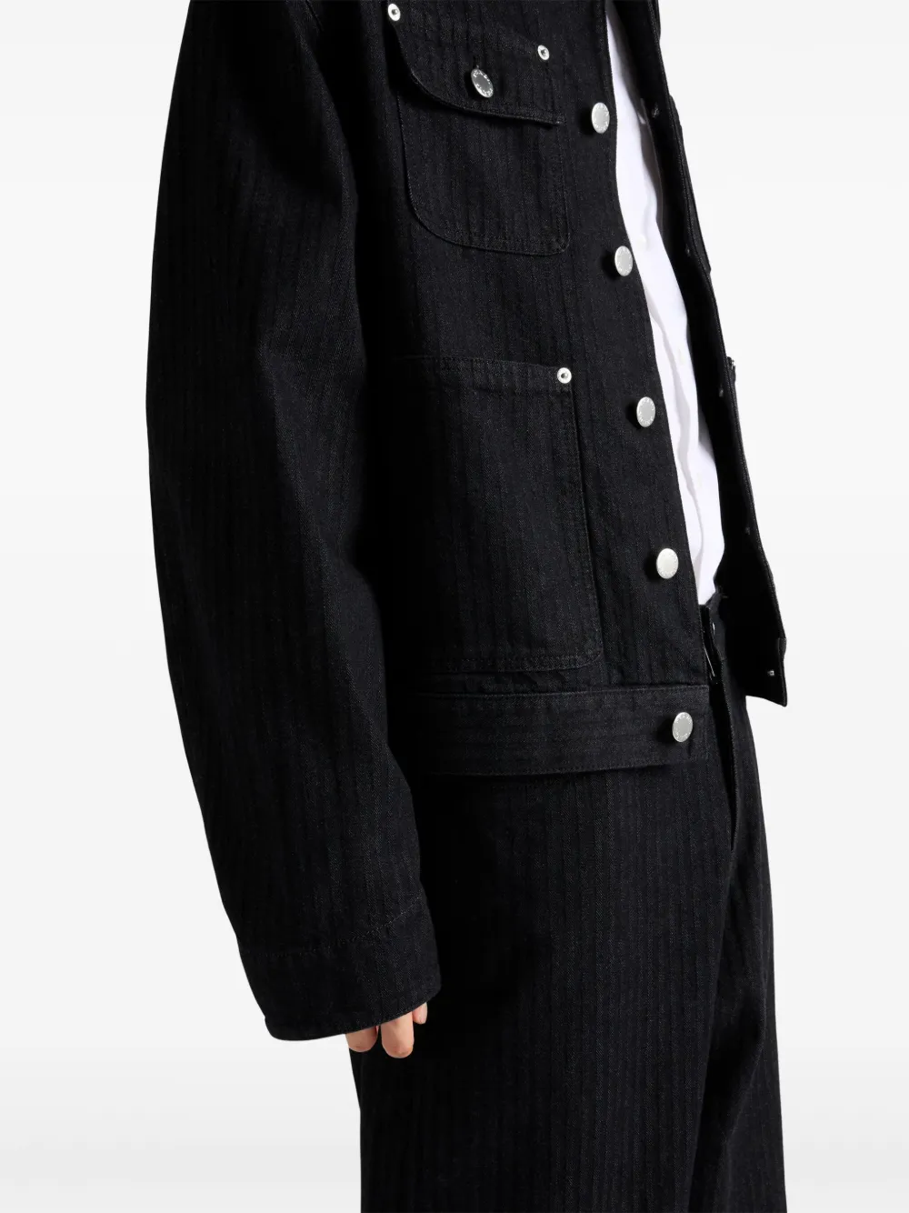 Prada デニムジャケット | ブラック | FARFETCH JP Prada デニムジャケット | ブラック | FARFETCH JP