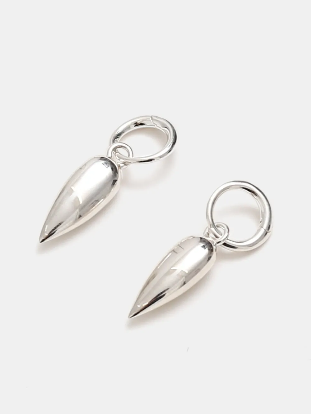 Sophie Buhai Tiny Spear hoops - Zilver