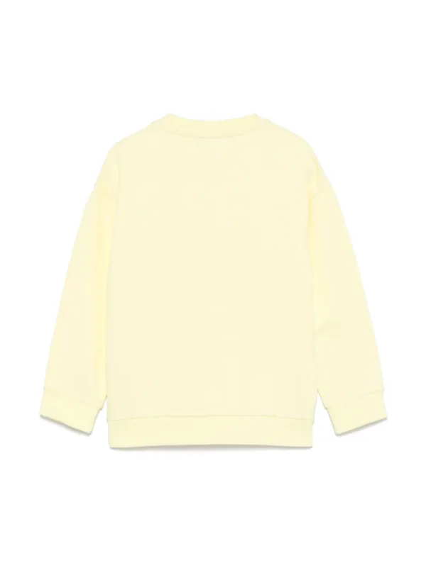 Fendi Kids embroidered-logo Sweatshirt Yellow FARFETCH PH
