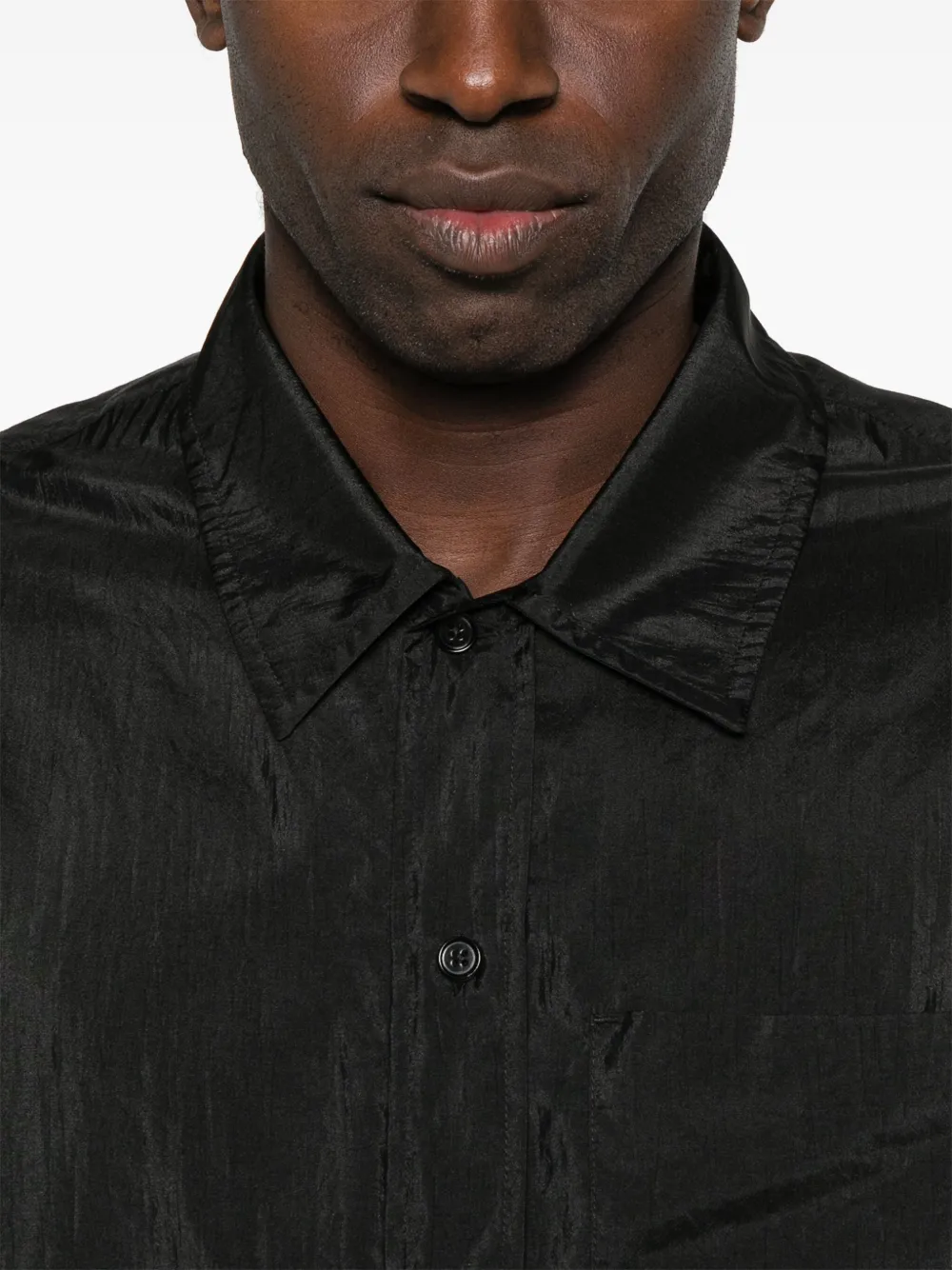 Jil Sander Overhemd met korte mouwen Zwart