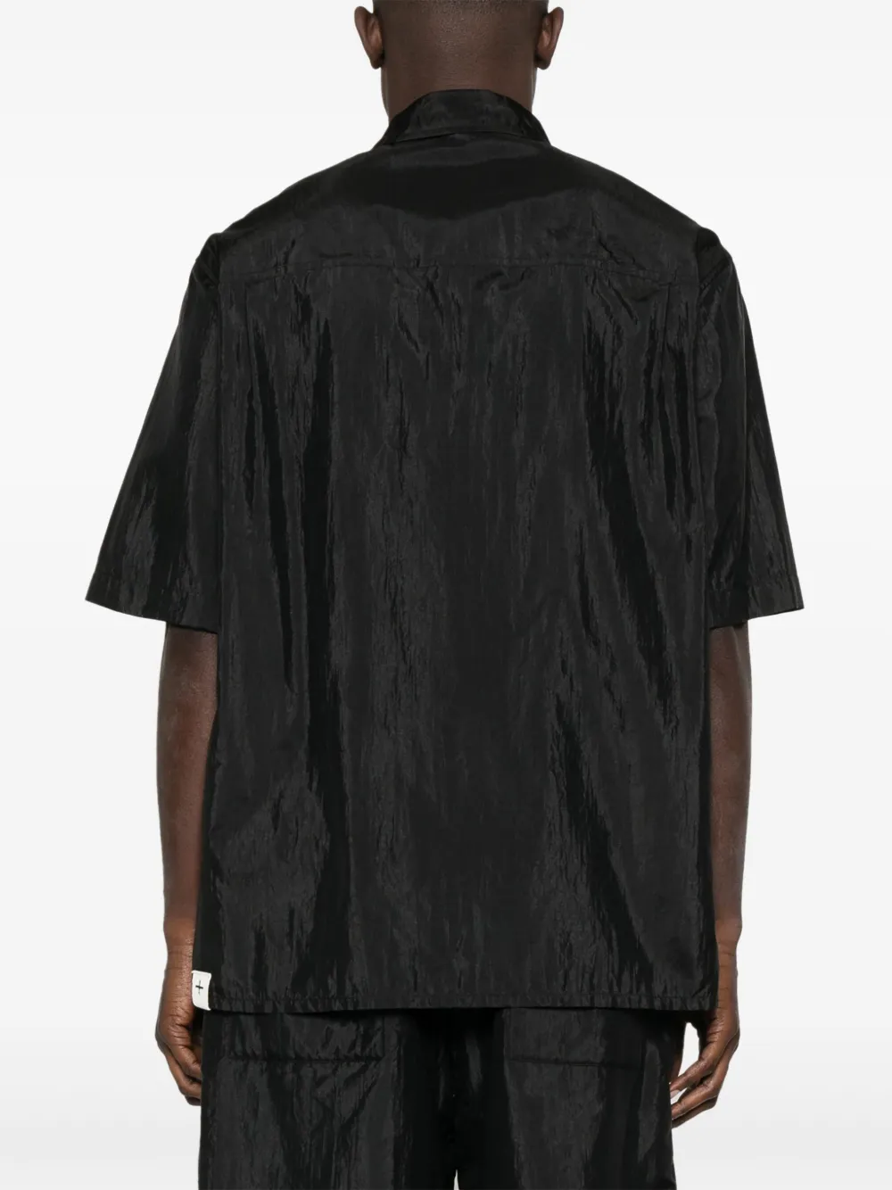 Jil Sander Overhemd met korte mouwen Zwart