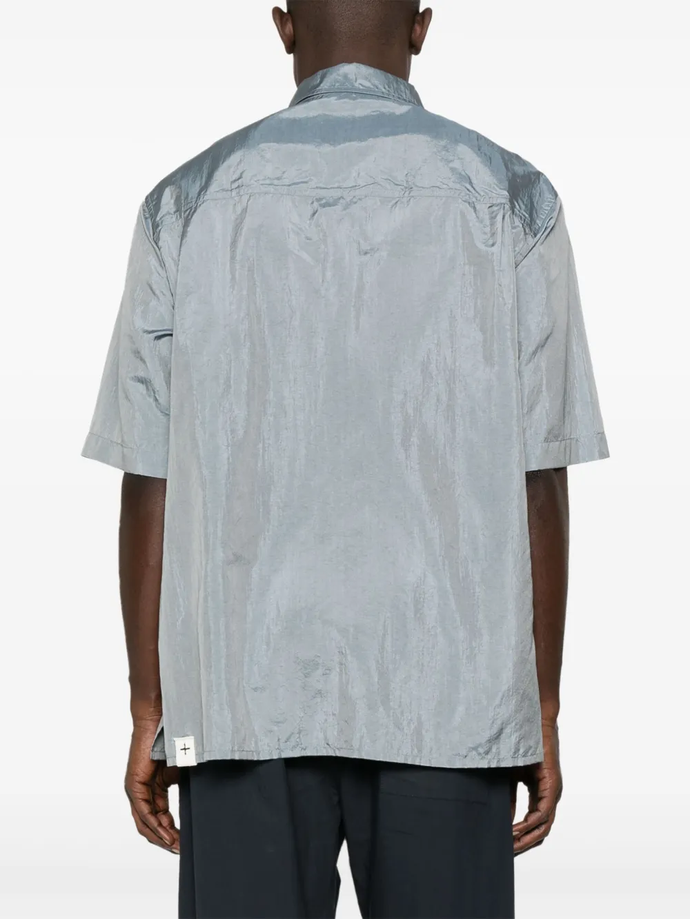 Jil Sander Satijnen overhemd Blauw